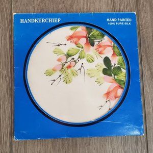 Hand-Painted 100% Vietnamese Silk Handkerchief